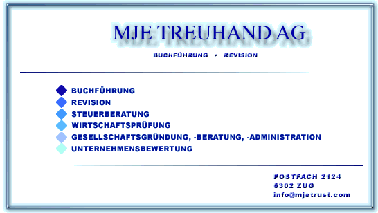 POSTFACH 21246302 ZUGinfo@mjetrust.com